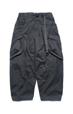 AW22 / 09 —  P22-124  Trapezoidal Loose Pants (Black)