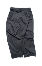 AW22 / 09 —  P22-124  Trapezoidal Loose Pants (Black)