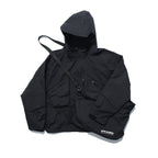 AW22 / 03 — J22-022 Expandable Crossbag Windbreaker (Black)