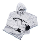 AW22 / 03 — J22-022 Expandable Crossbag Windbreaker (Ivory Grey)