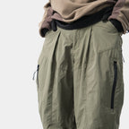 Capsule 02 / CSP-123 Quadruple Zipped Nylon Pants  (Khaki)