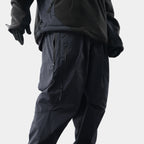Capsule 02 / CSP-123 Quadruple Zipped Nylon Pants  (Black)