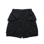 SS22 / 05 S-062 Flexible Trapezoidal Shorts (Black)