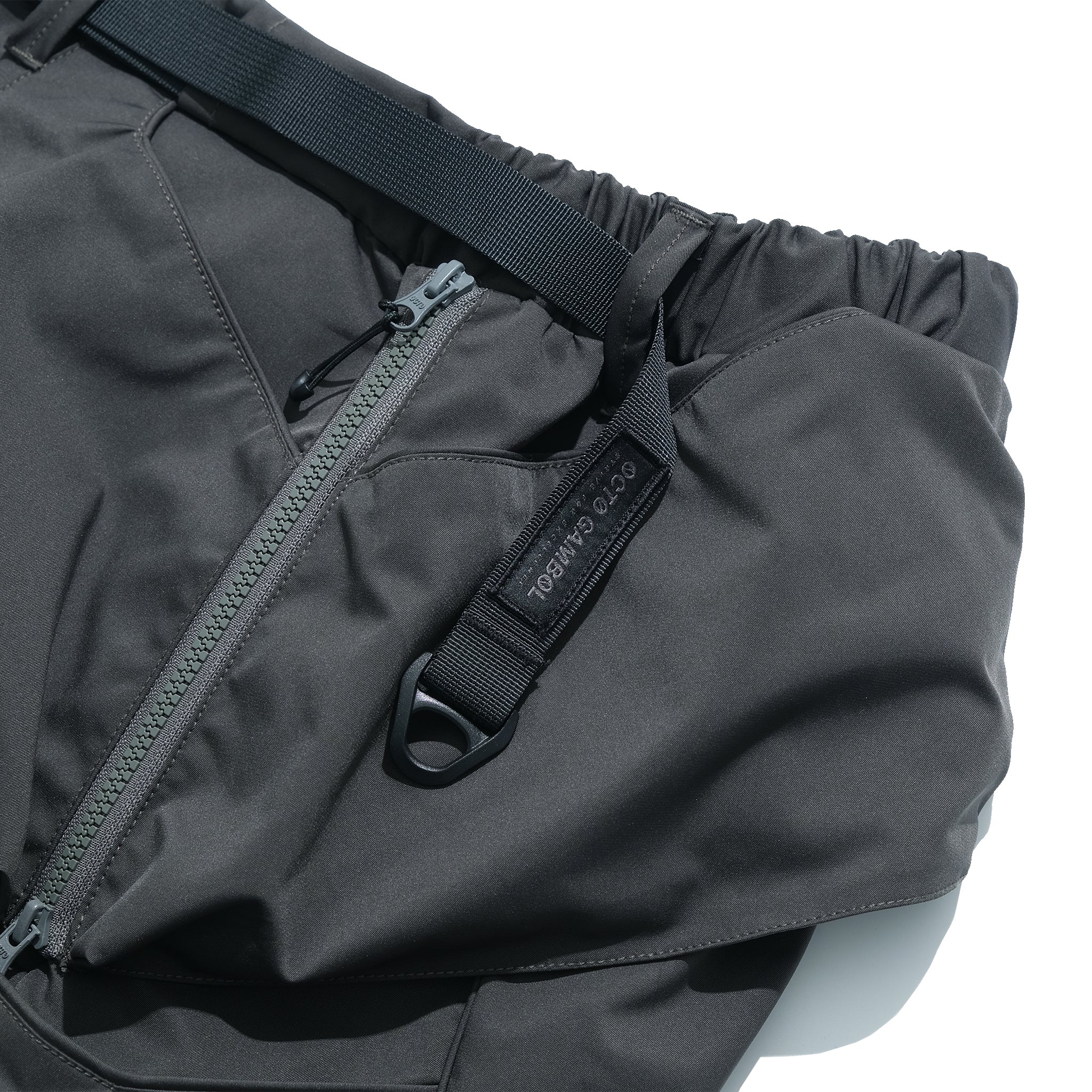 SS22 / 05 S-062 Flexible Trapezoidal Shorts (Woodland Grey)