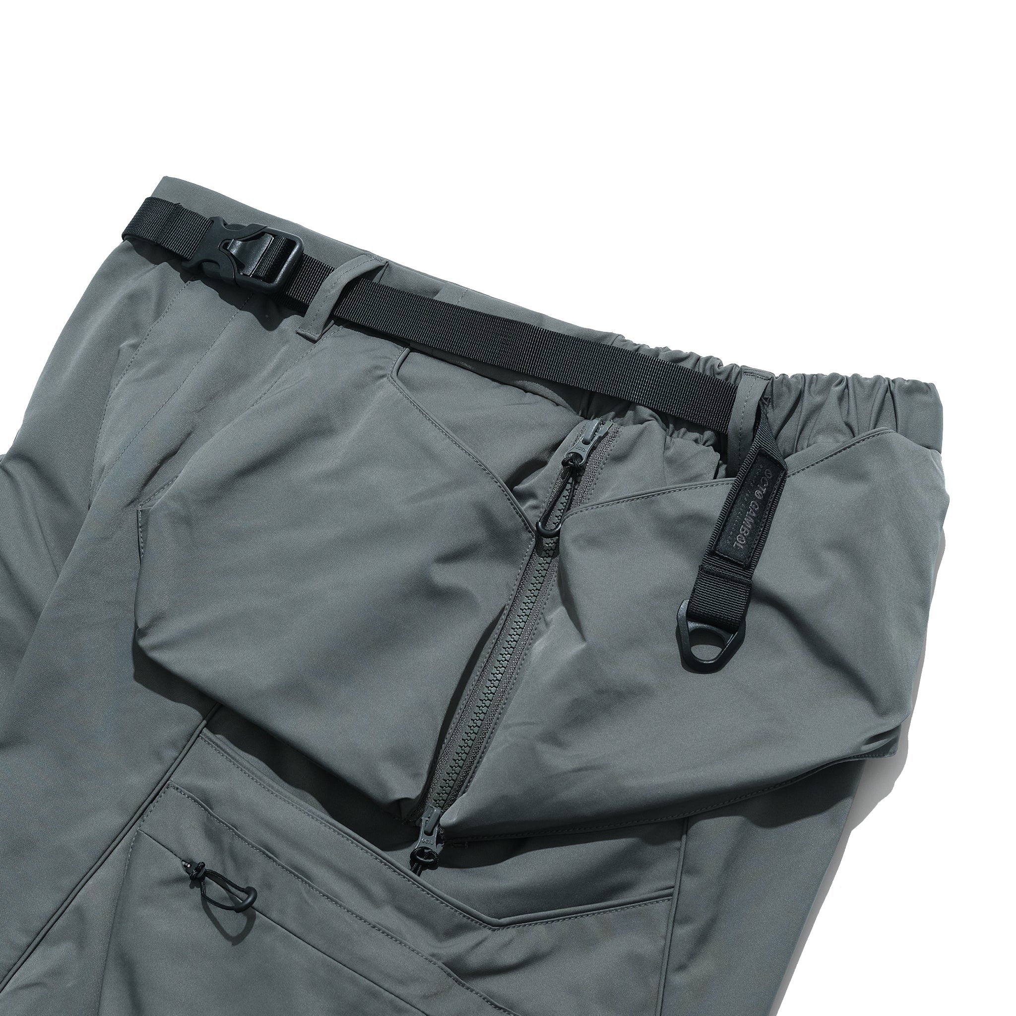 SS22 / 05 S-062 Flexible Trapezoidal Shorts (Grey)