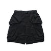 SS22 / 05 S-062 Flexible Trapezoidal Shorts (Black)