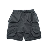 SS22 / 05 S-062 Flexible Trapezoidal Shorts (Woodland Grey)