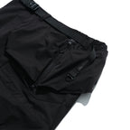 SS22 / 05 S-062 Flexible Trapezoidal Shorts (Black)