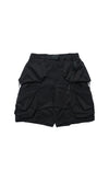 SS22 / 05 S-062 Flexible Trapezoidal Shorts (Black)