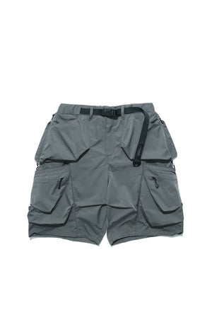 SS22 / 05 S-062 Flexible Trapezoidal Shorts (Grey)