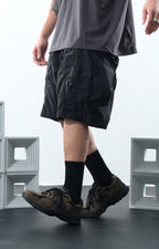 SS22 /07 S-063 V-shape Shorts (Black)