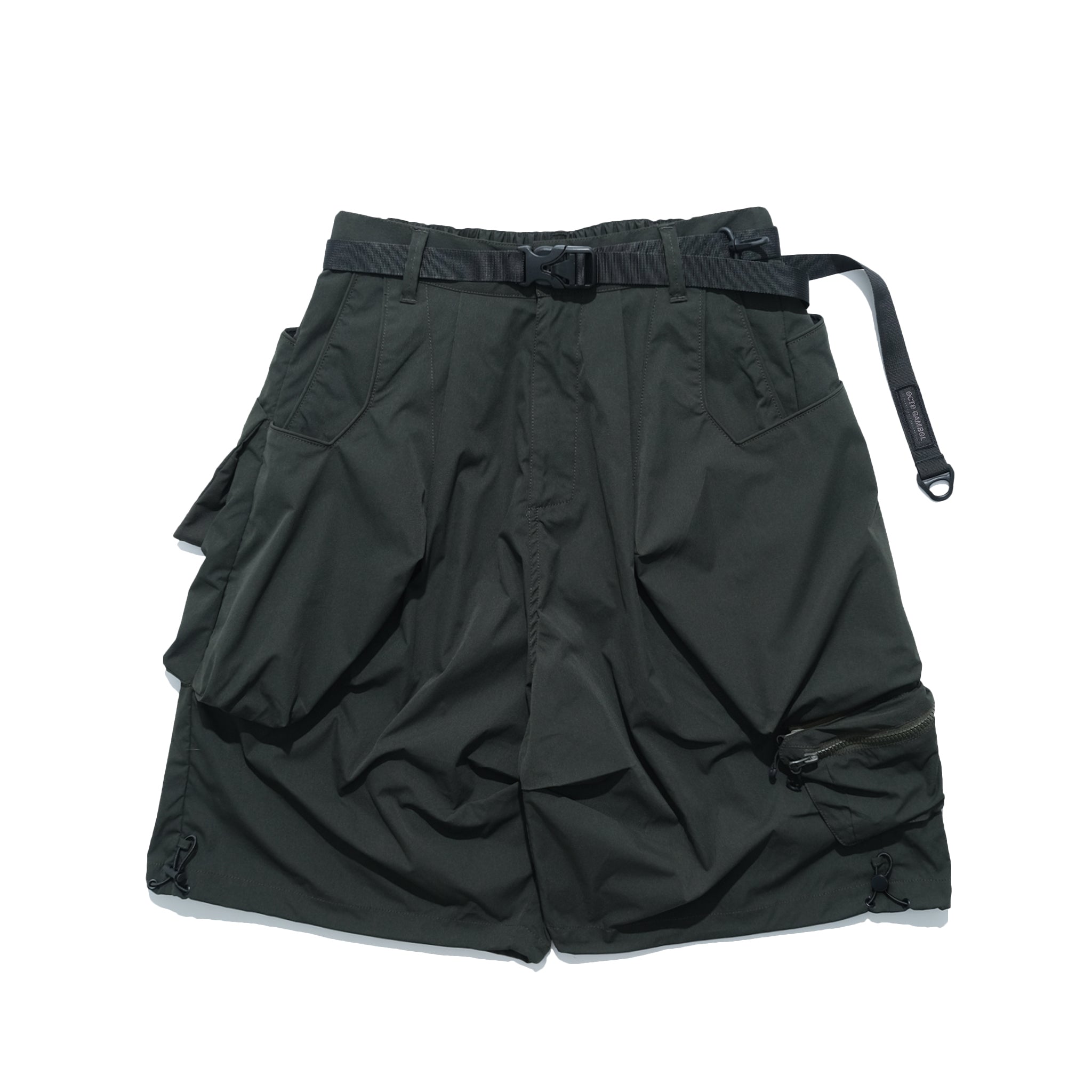 SS22 / 10 S-064 Crossbody Bag Loose Shorts (Green)