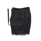 SS22 / 10 S-064 Crossbody Bag Loose Shorts (Black)