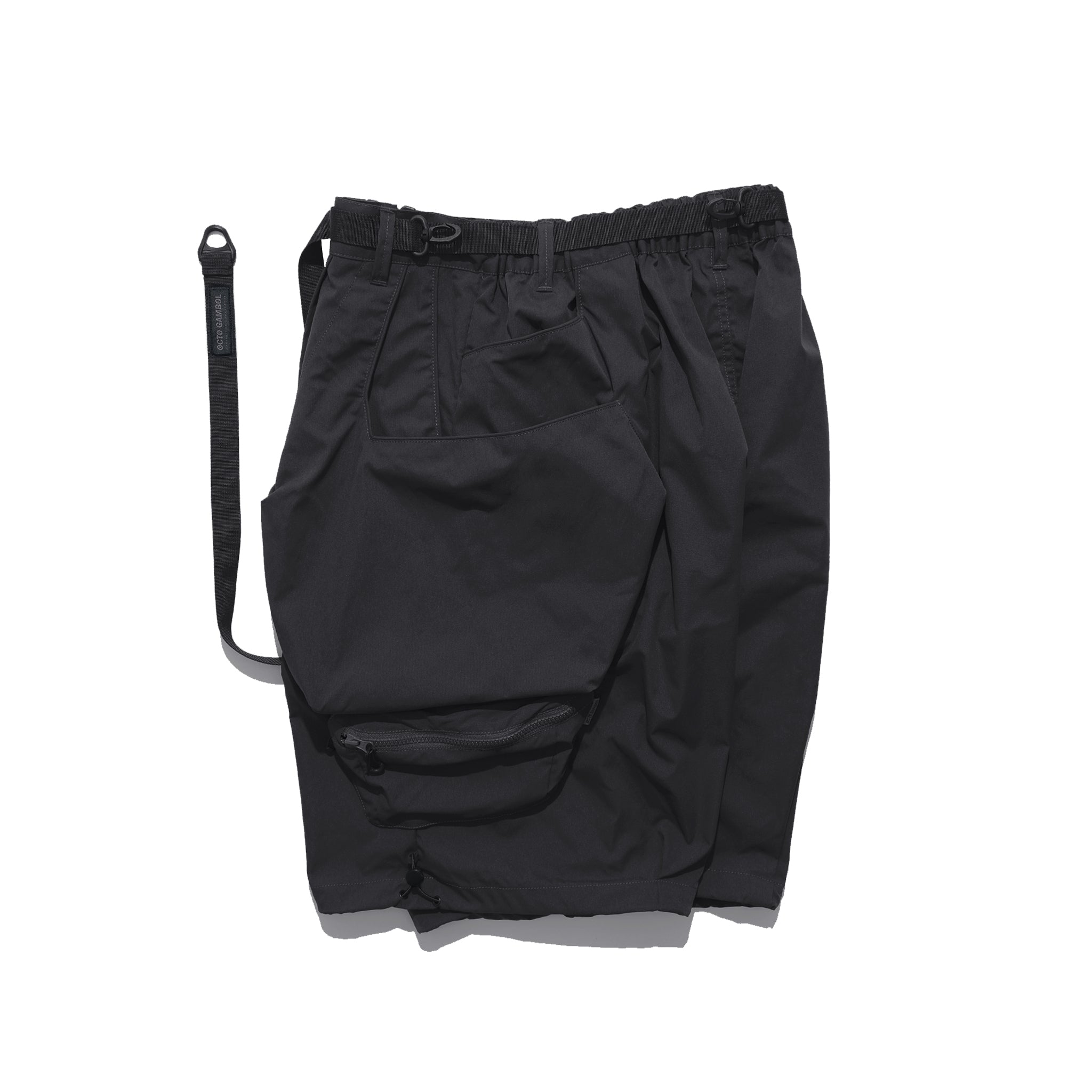 SS22 / 10 S-064 Crossbody Bag Loose Shorts (Black)