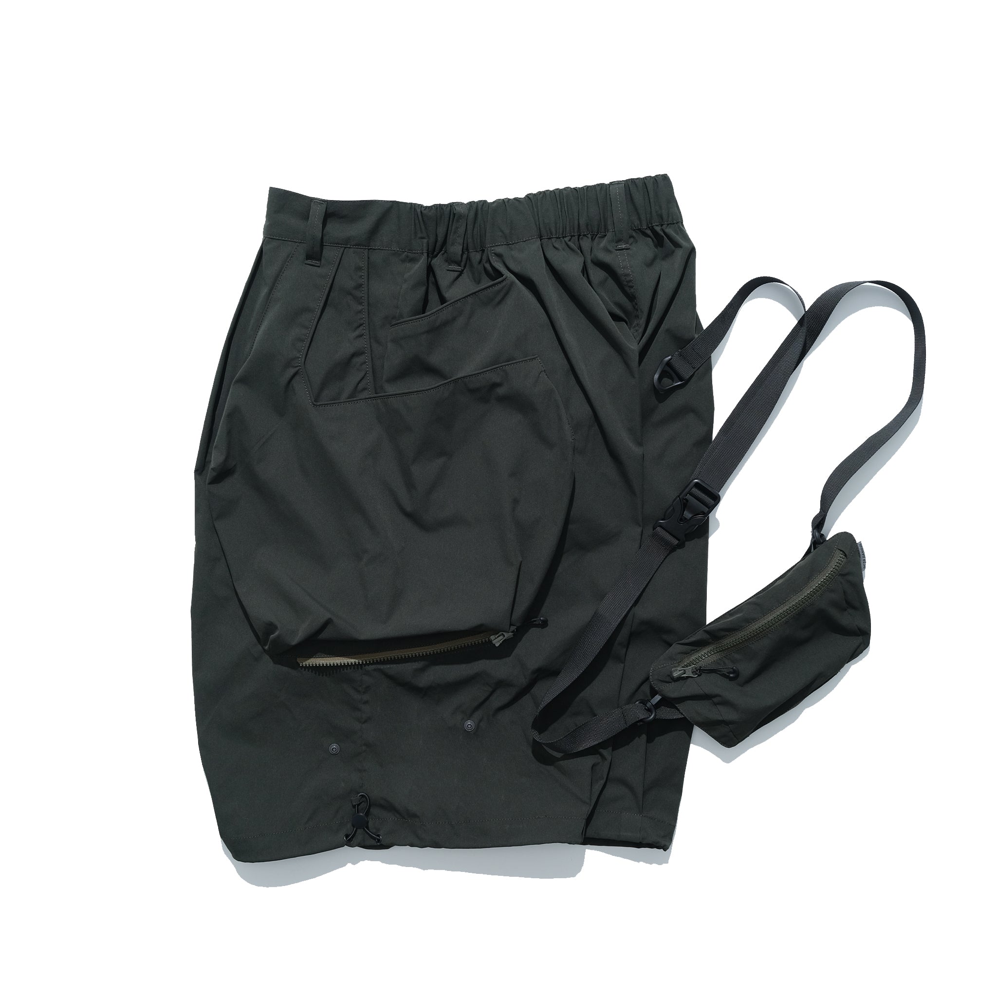 SS22 / 10 S-064 Crossbody Bag Loose Shorts (Green)