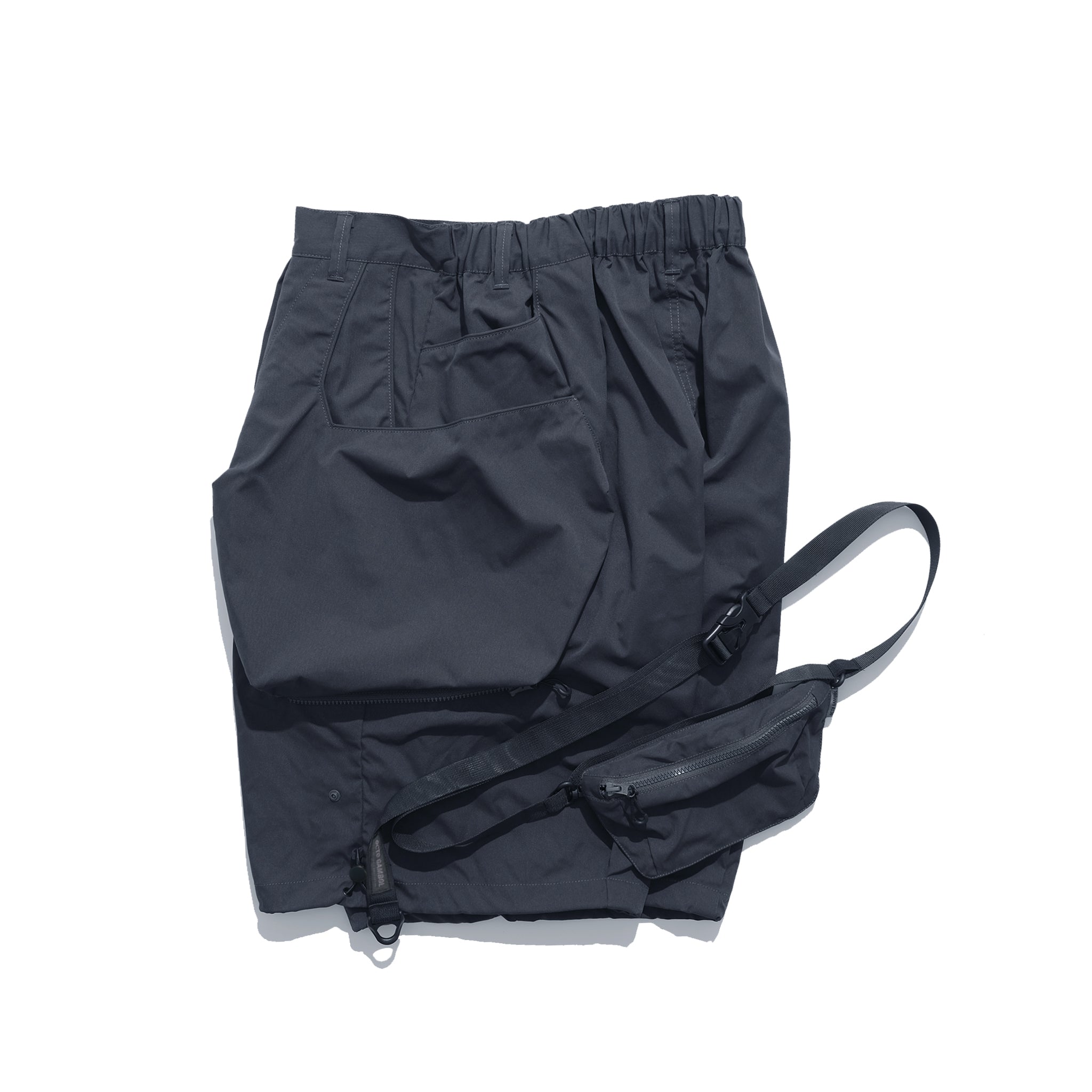 SS22 / 10 S-064 Crossbody Bag Loose Shorts (Grey)