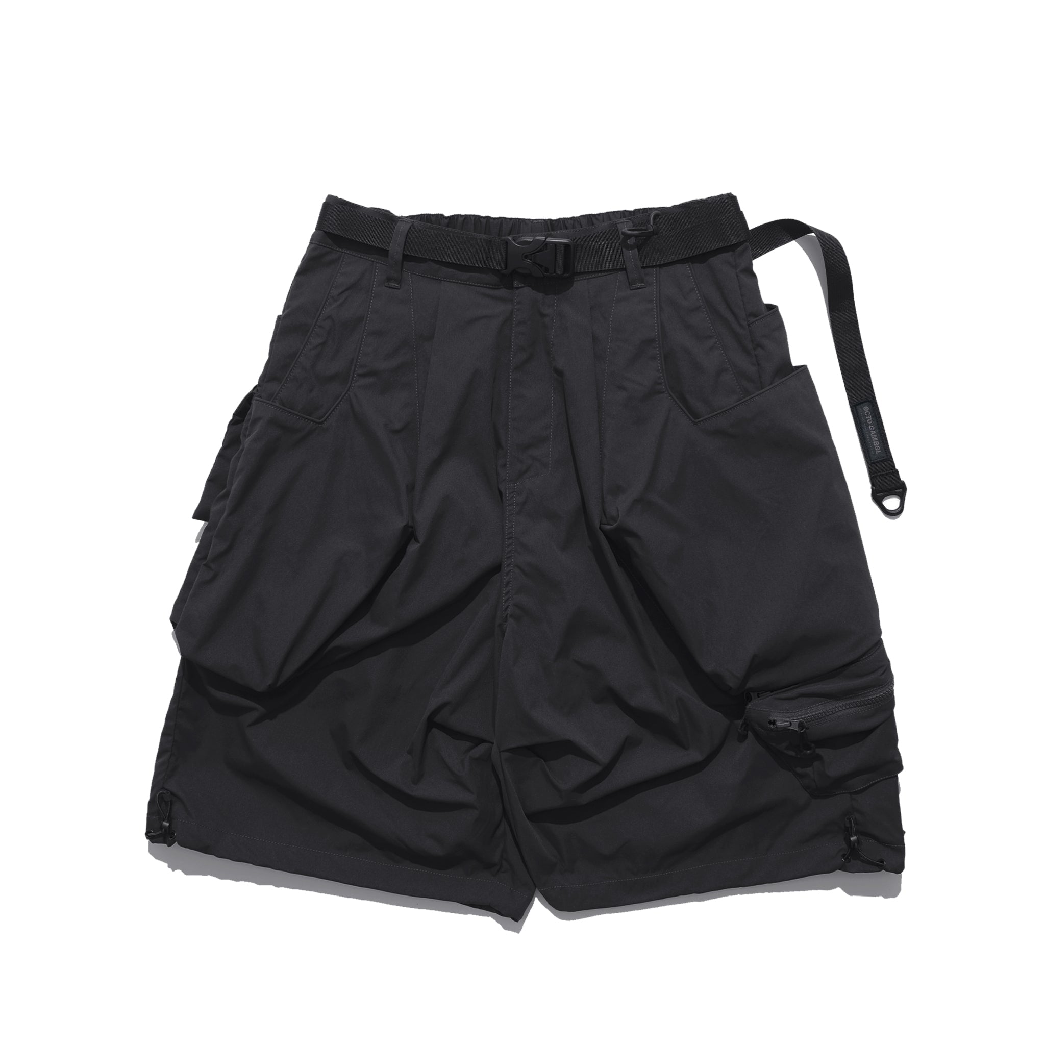 SS22 / 10 S-064 Crossbody Bag Loose Shorts (Black)