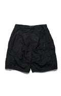 SS22 / 14 S-065 L-shape Layered Shorts (Black)
