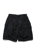 SS22 / 14 S-065 L-shape Layered Shorts (Black)
