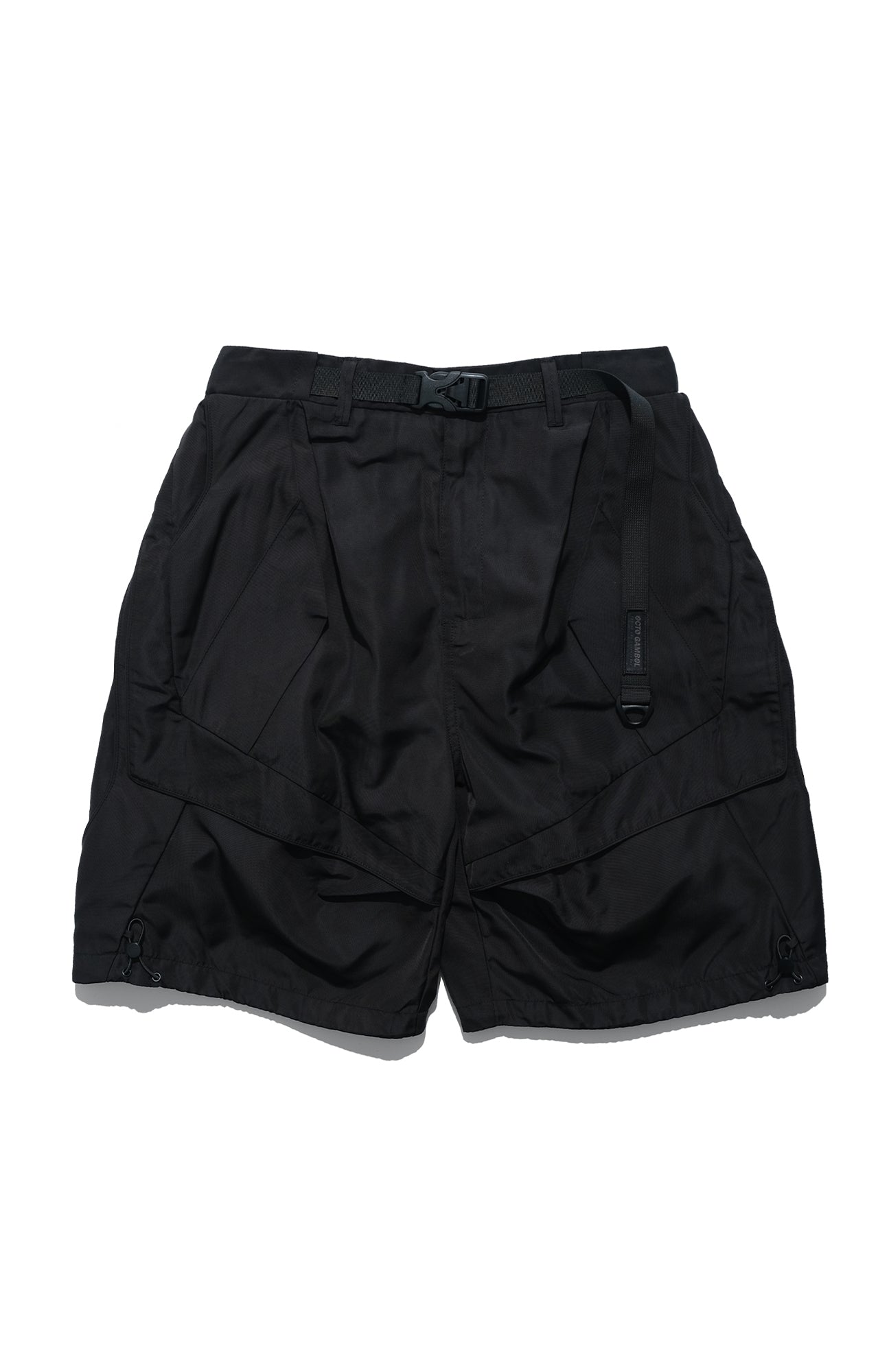 SS22 / 14 S-065 L-shape Layered Shorts (Black)