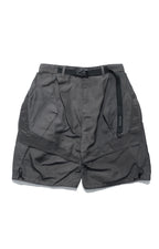 SS22 / 14 S-065 L-shape Layered Shorts (Gauntlet Grey)