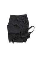 SS22 / 10 S-064 Crossbody Bag Loose Shorts (Black)