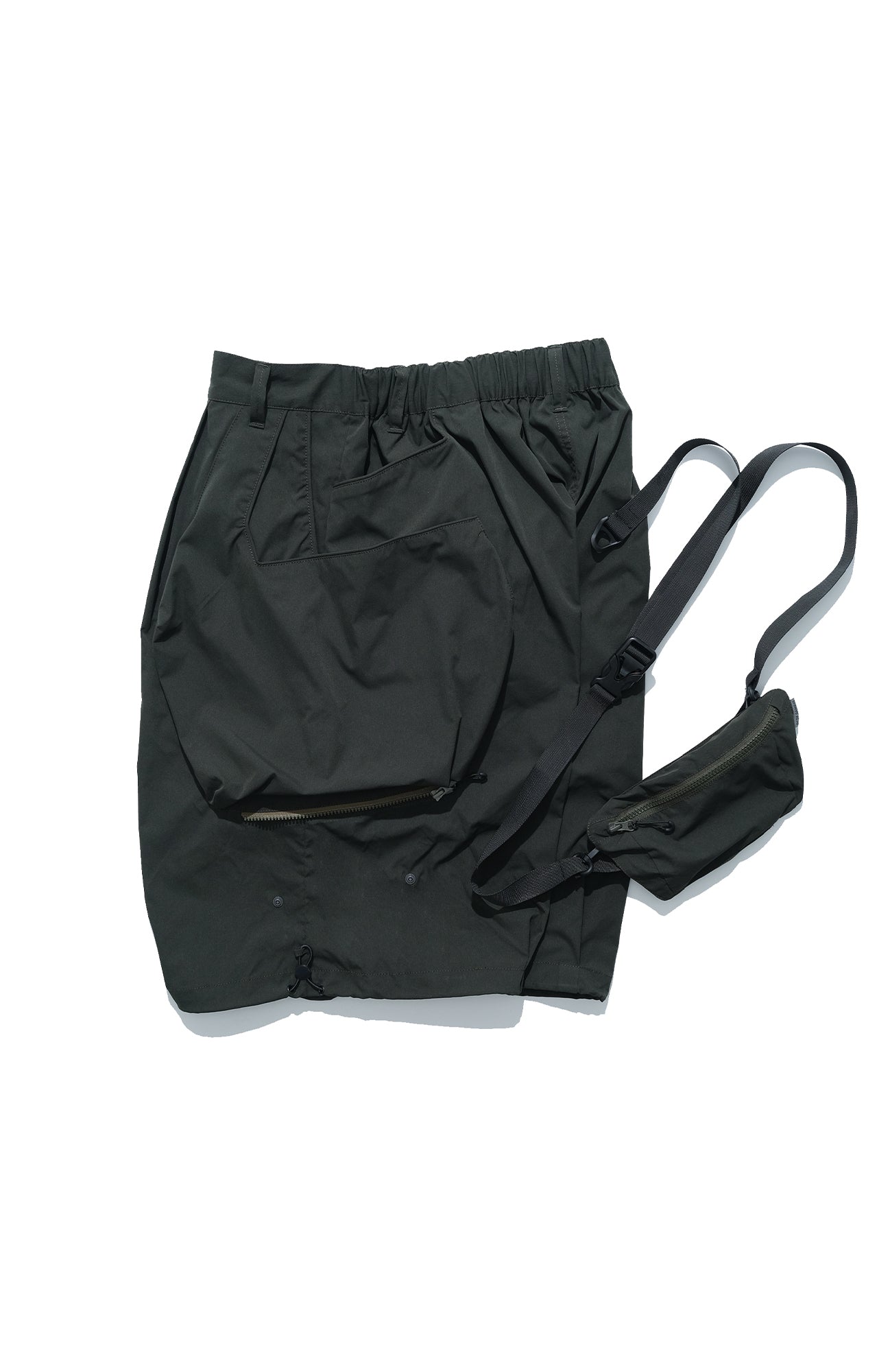 SS22 / 10 S-064 Crossbody Bag Loose Shorts (Green)