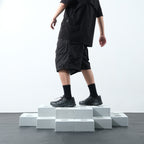 SS22 / 14 S-065 L-shape Layered Shorts (Navy)