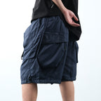 SS22 / 14 S-065 L-shape Layered Shorts (Navy)