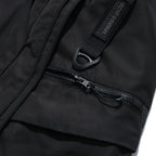 SS22 / 14 S-065 L-shape Layered Shorts (Black)