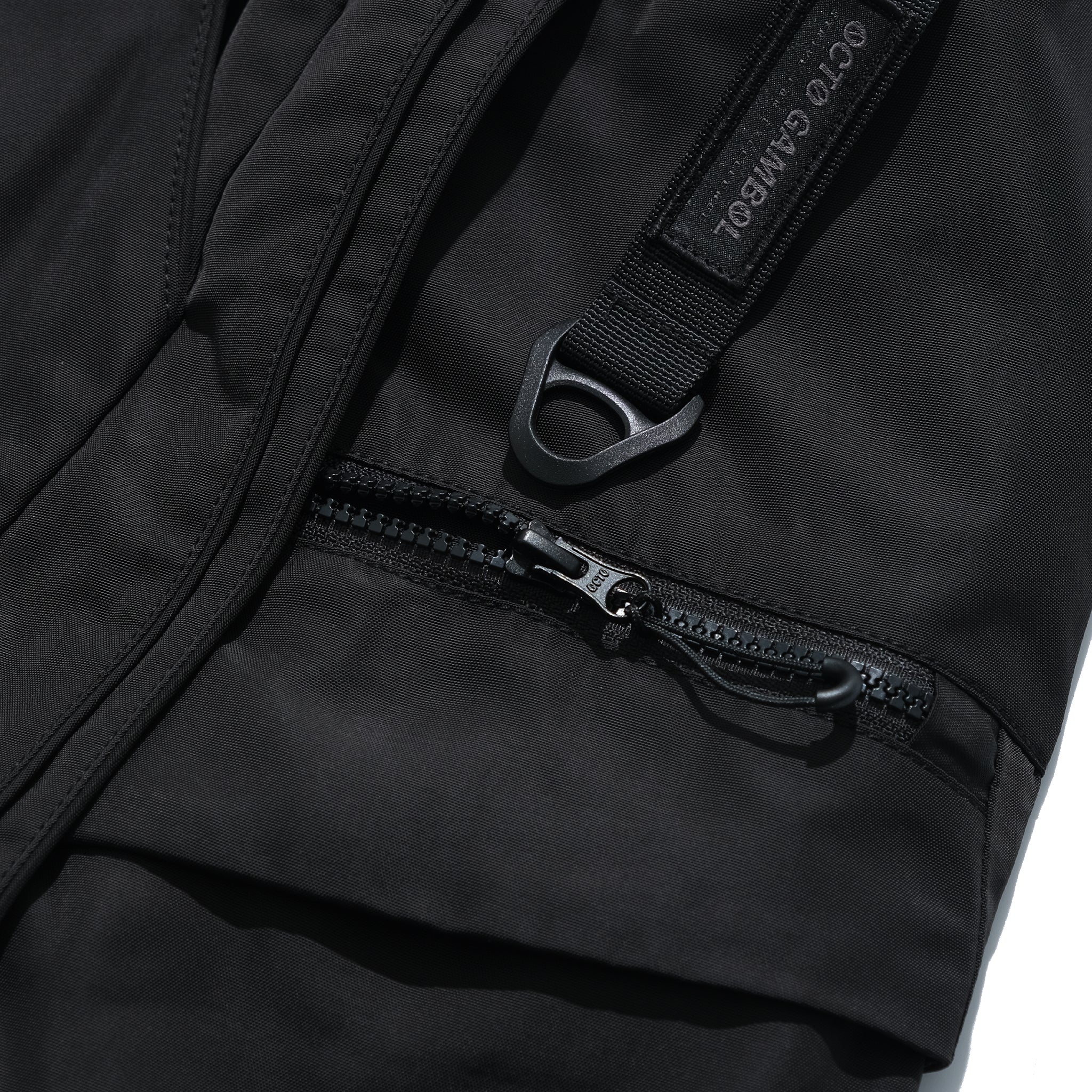 SS22 / 14 S-065 L-shape Layered Shorts (Black)