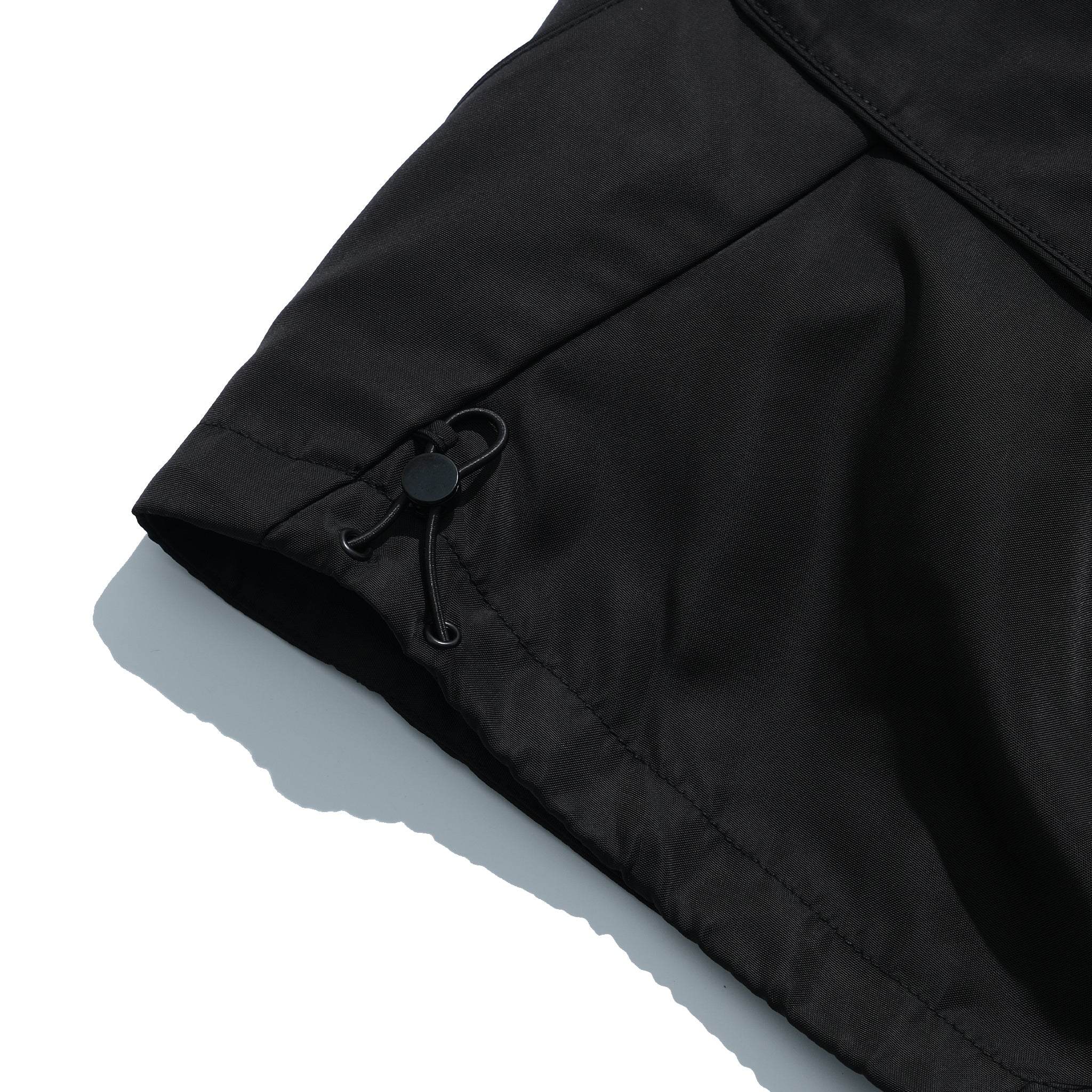 SS22 / 14 S-065 L-shape Layered Shorts (Black)