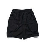 SS22 / 14 S-065 L-shape Layered Shorts (Black)