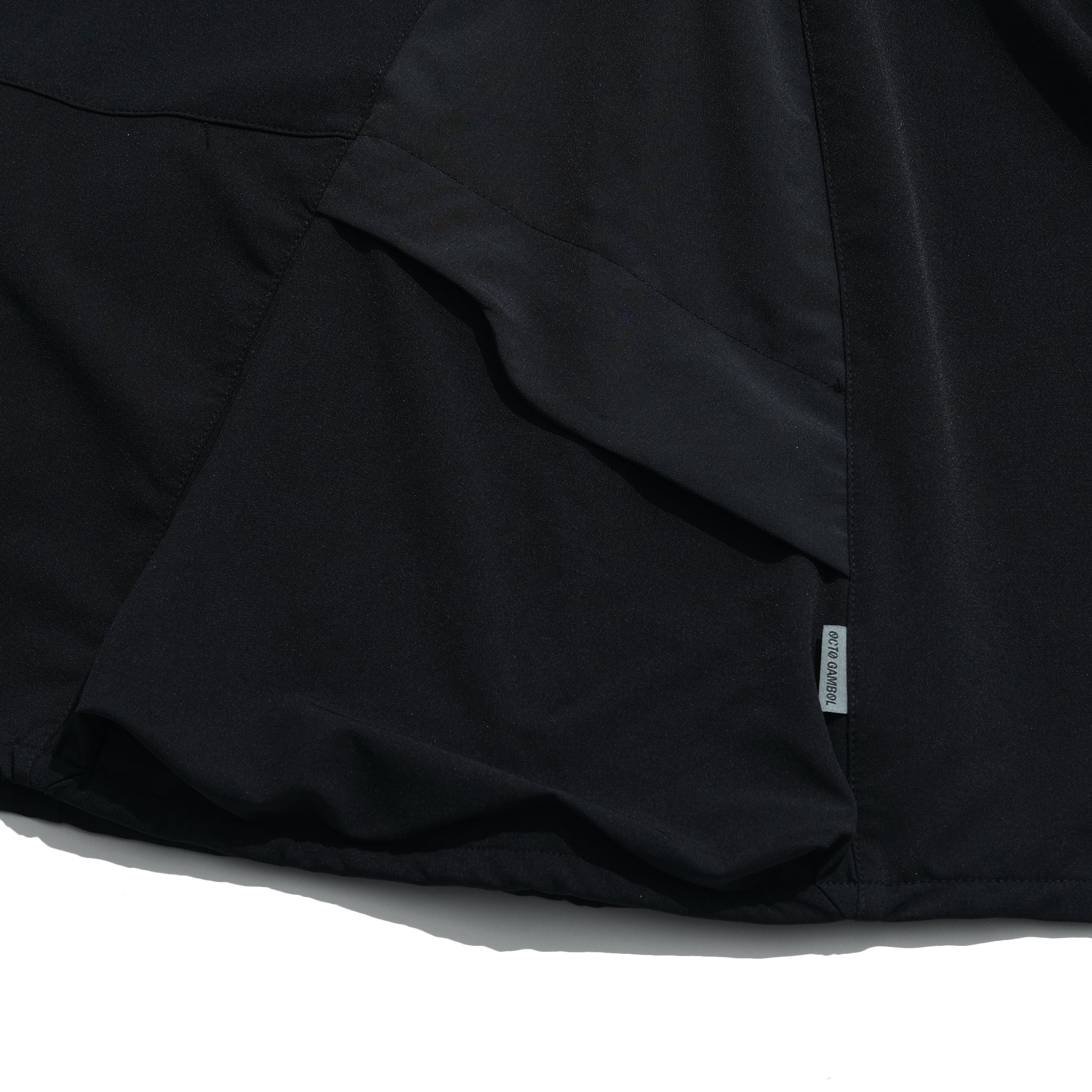 AW22 / 02 — T22-063 Armored Arm Nylon Long Sleeve T-shirt (Black)