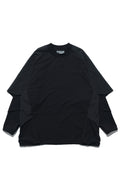 AW22 / 02 — T22-063 Armored Arm Nylon Long Sleeve T-shirt (Black)