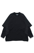 AW22 / 02 — T22-063 Armored Arm Nylon Long Sleeve T-shirt (Black)