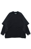 AW22 / 02 — T22-063 Armored Arm Nylon Long Sleeve T-shirt (Black)