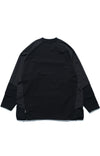 AW22 / 02 — T22-063 Armored Arm Nylon Long Sleeve T-shirt (Black)