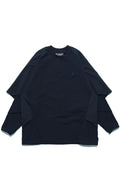 AW22 / 02 — T22-063 Armored Arm Nylon Long Sleeve T-shirt (Navy)