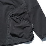 AW22 / 08 — T22-066 Turtleneck hidden hood Hoodie (Black)
