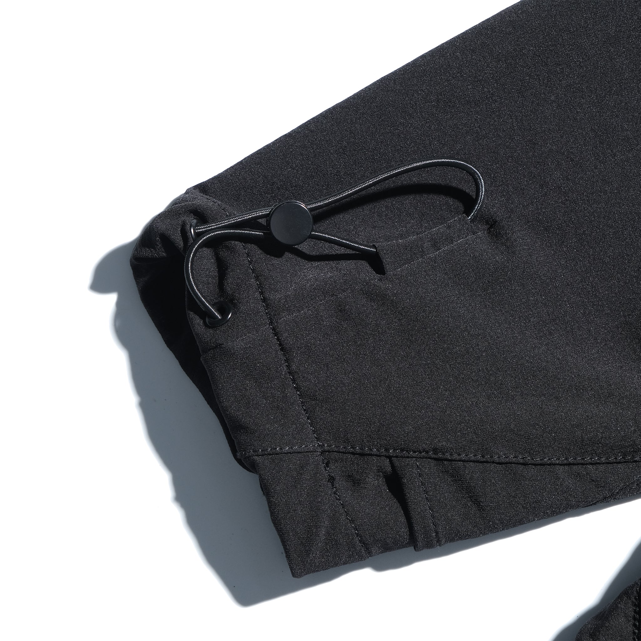 AW22 / 08 — T22-066 Turtleneck hidden hood Hoodie (Black)
