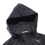 AW22 / 08 — T22-066 Turtleneck hidden hood Hoodie (Black)