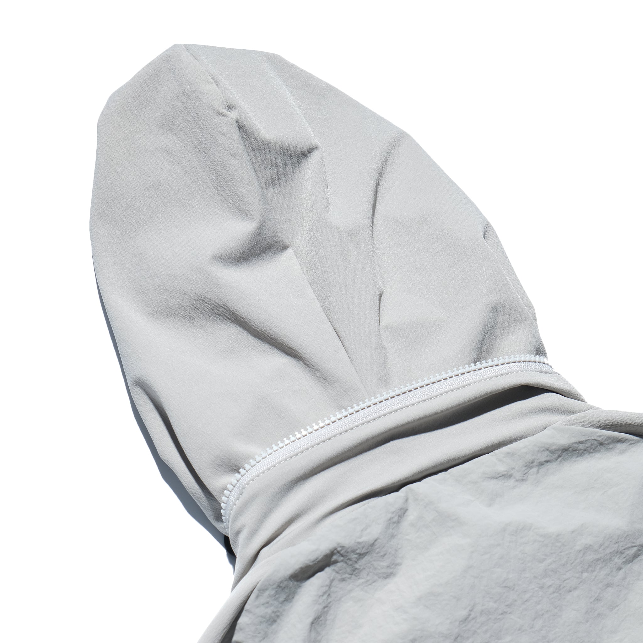 AW22 / 08 — T22-066 Turtleneck hidden hood Hoodie (Ivory White)
