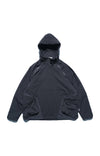 AW22 / 08 — T22-066 Turtleneck hidden hood Hoodie (Black)