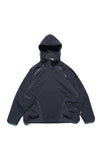 AW22 / 08 — T22-066 Turtleneck hidden hood Hoodie (Black)