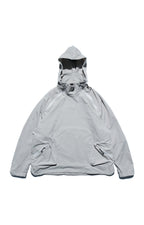 AW22 / 08 — T22-066 Turtleneck hidden hood Hoodie (Ivory White)