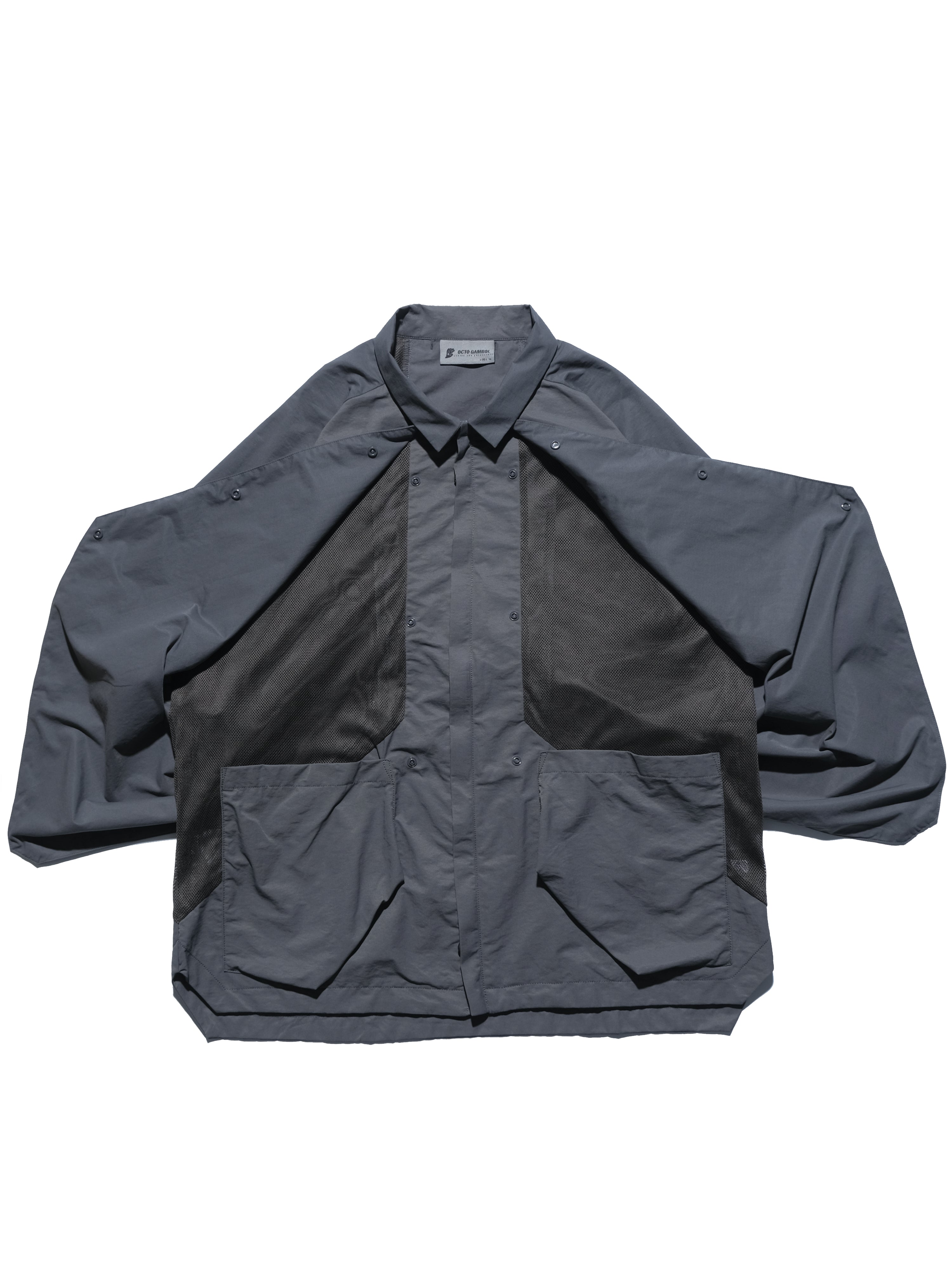 SS23 / 03 — T23-069 Switchable Breathing Shirt (Iron Grey)