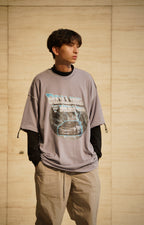 OCTO GAMBOL x TFK02 Rolling Now T-shirt (Light Blue)