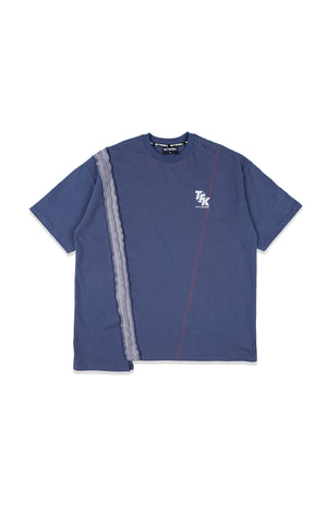 OCTO GAMBOL x TFK03 Asymmetrical T-Shirt (Blue)