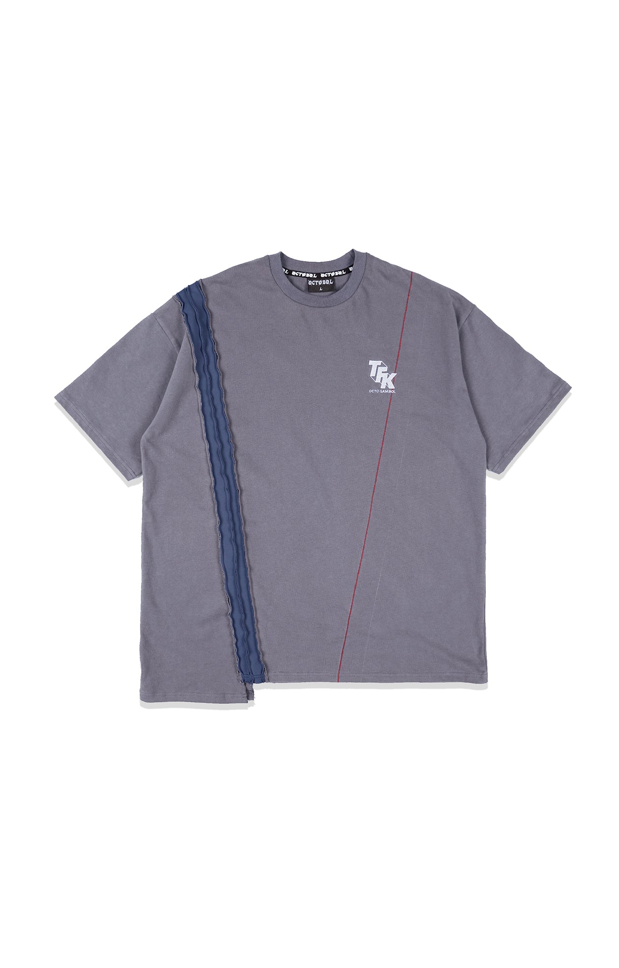 OCTO GAMBOL x TFK03 Asymmetrical T-Shirt (Light Blue) OCTO GAMBOL x TFK03 Asymmetrical T-Shirt (Light Blue)